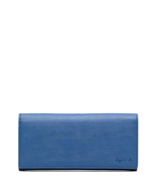 Agnès B. embossed leather wallet