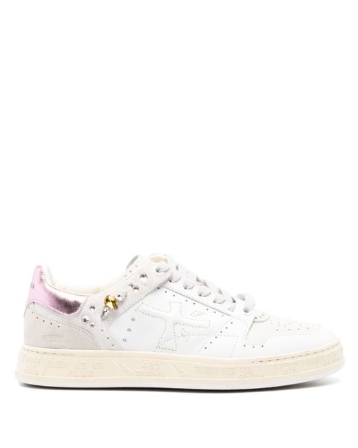 Premiata Quinn perforated leather sneakers