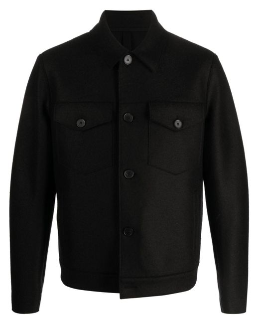 Harris Wharf London Western button-up shirt jacket