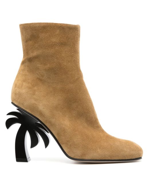 Palm Angels Palm-heel 105mm suede boots