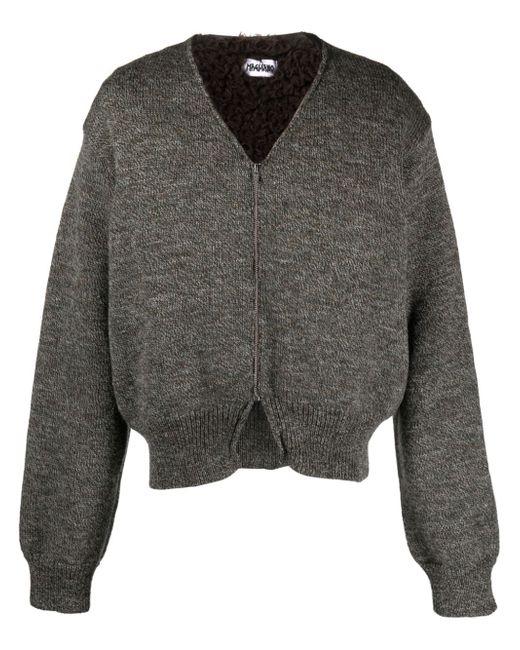 Magliano V-neck zip-up wool cardigan
