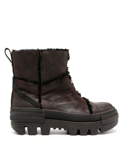 Premiata exposed-seam leather boots