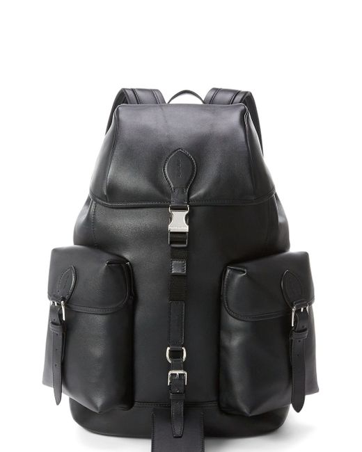 Ralph Lauren Purple Label medium foldover-top leather backpack