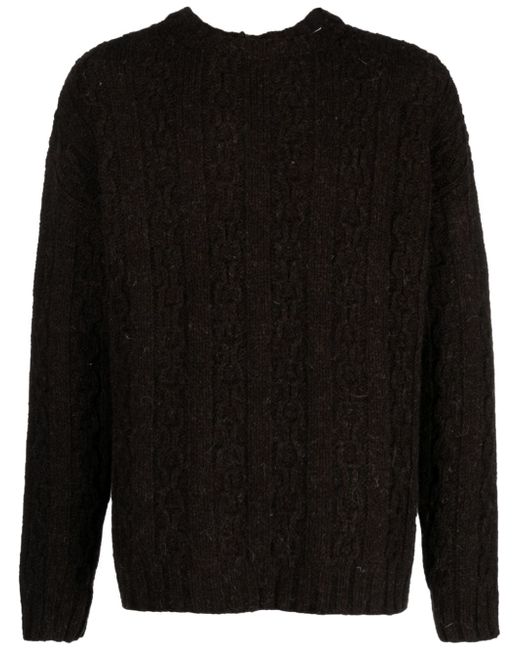 Our Legacy Aran-knit wool jumper