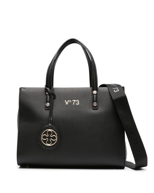 V°73 Elara logo-lettering leather tote bag