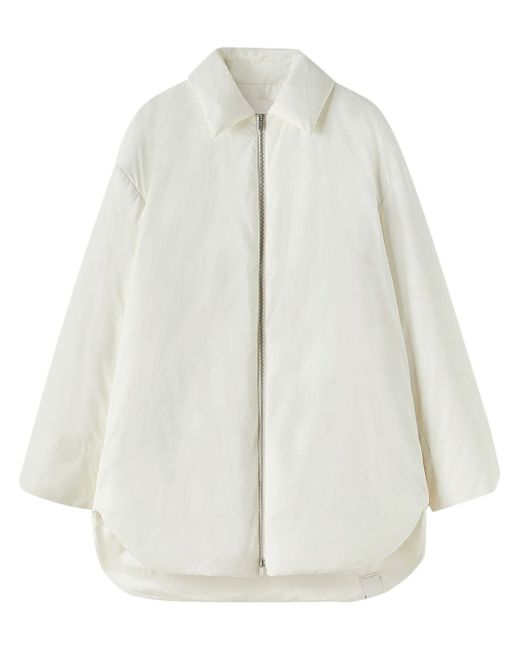 Jil Sander zip-up down shirt jacket