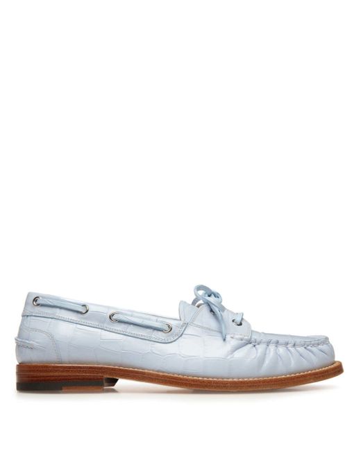 Bally Rimion crocodile-effect loafers