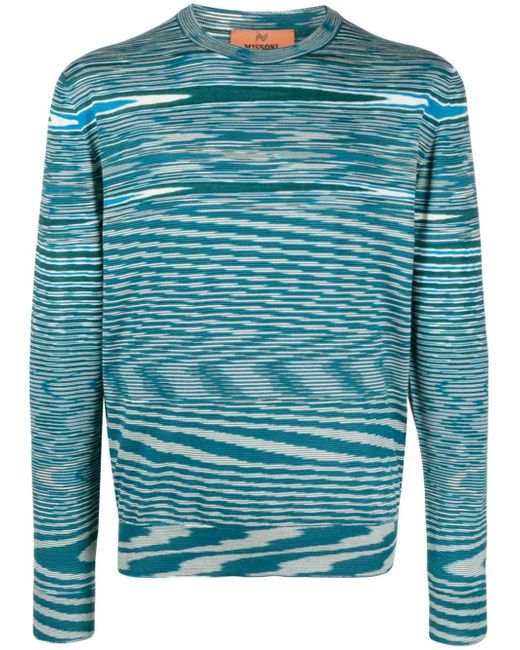 Missoni striped intarsia-knit jumper