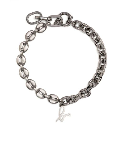 Agnès B. letter-charm chunky bracelet