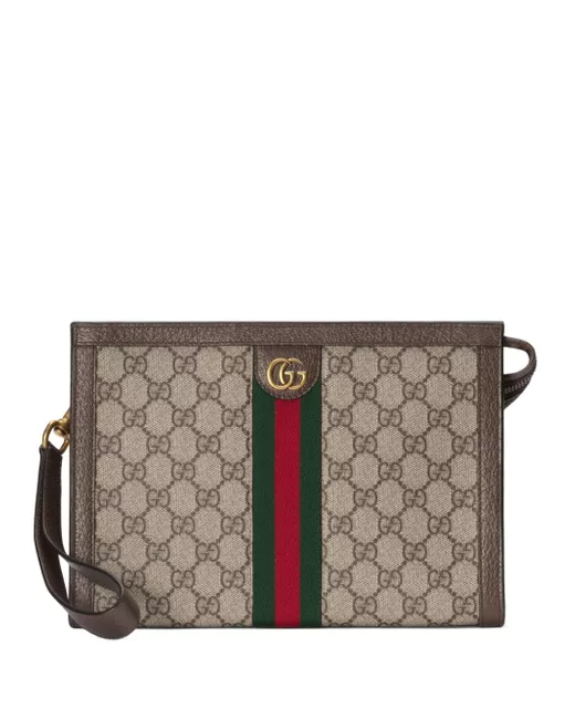 Gucci Ophidia GG-canvas clutch bag