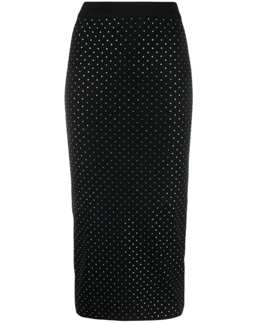 Michael Michael Kors rhinestone-embellished midi pencil skirt