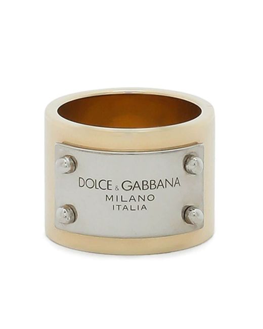 Dolce & Gabbana logo-engraved ring