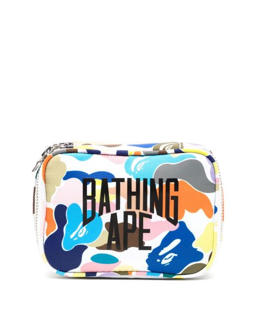 A Bathing Ape graphic-print travel pouch