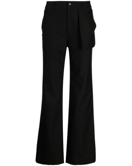 Feng Chen Wang mid-rise button-fastening flared trousers