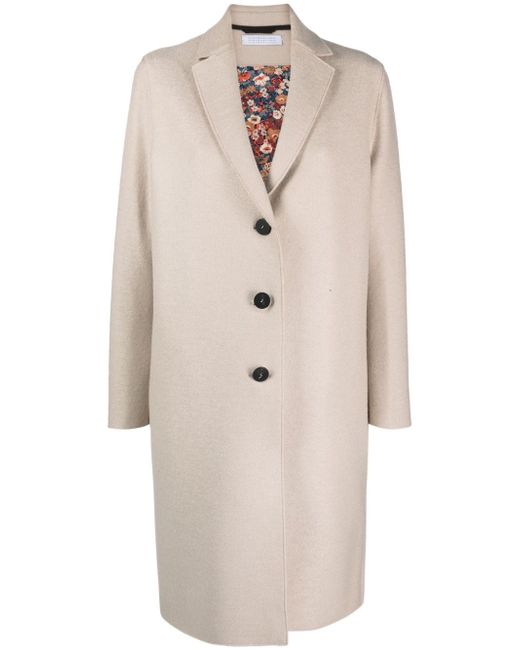 Harris Wharf London wool single-breasted coat