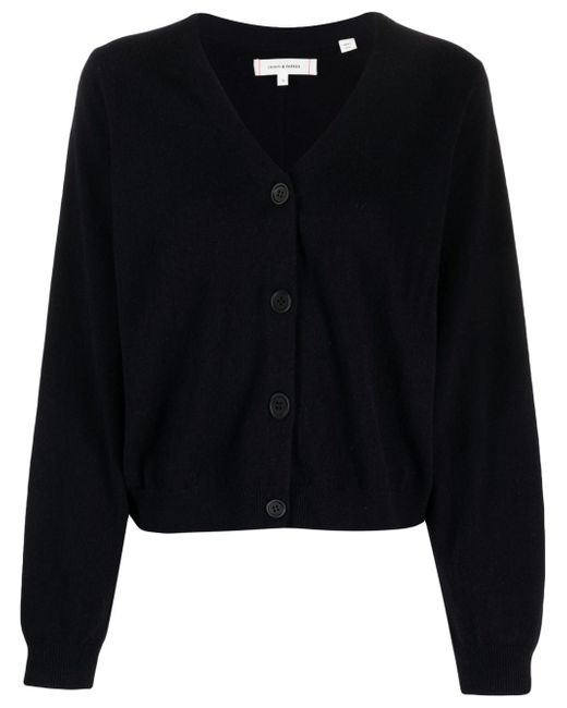 Chinti And Parker V-neck cropped wool cardigan