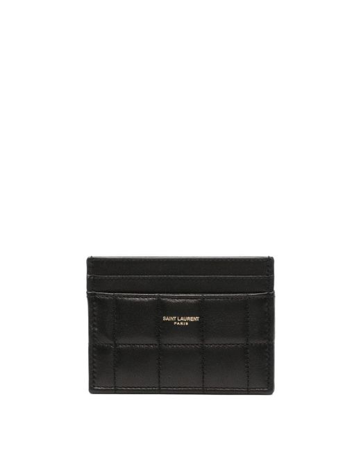 Saint Laurent quilted leather card-case