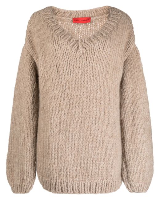 Wild Cashmere v-neck chunky-knit jumper