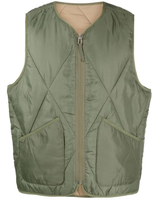 Universal Works reversible diamond-quilted gilet