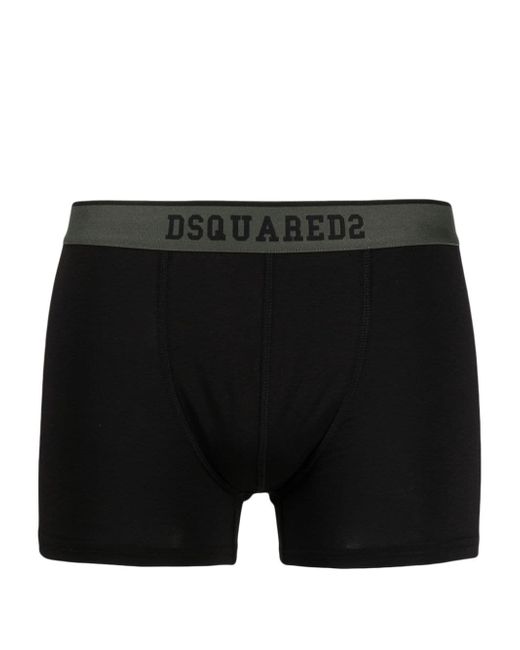 Dsquared2 logo-tape striped boxers
