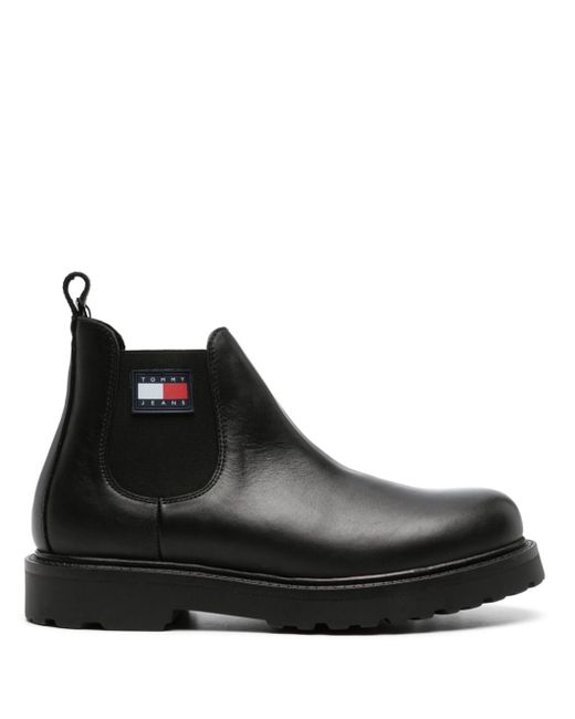 Tommy Jeans leather Chelsea boots