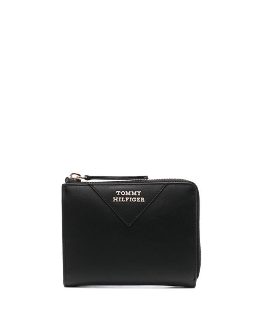 Tommy Hilfiger medium logo-lettering leather wallet
