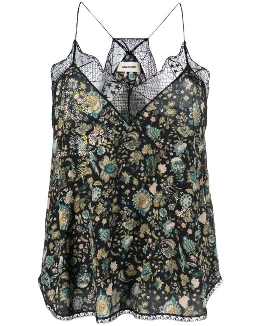 Zadig & Voltaire Christy Bali floral-print silk top