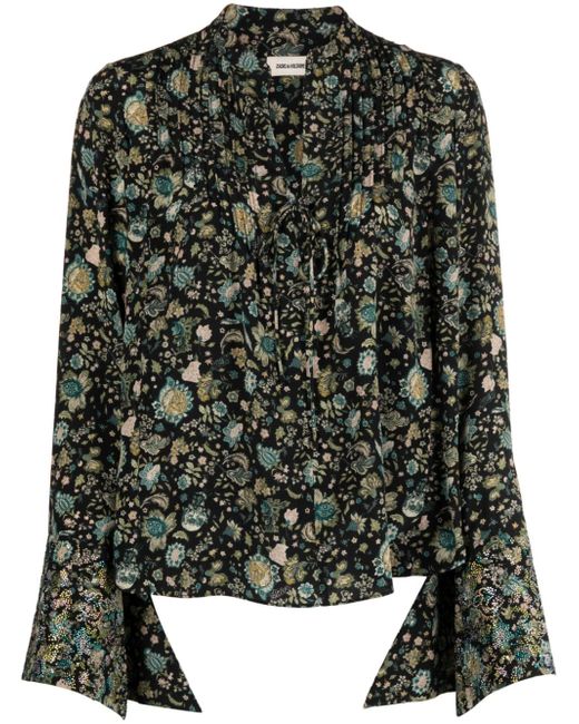Zadig & Voltaire Taika Bali floral-print blouse