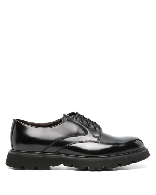 Doucal's patent-finish leather derby shoes