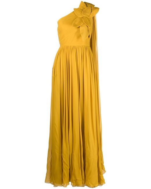 Elie Saab one-shoulder silk gown