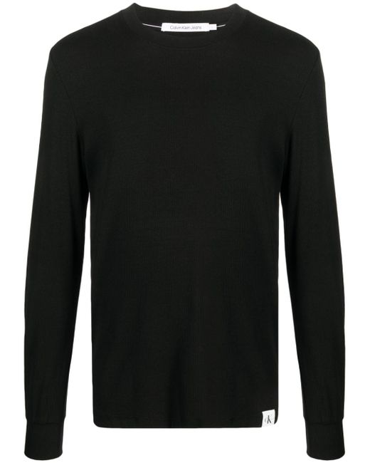 Calvin Klein Jeans logo-patch long-sleeve T-shirt