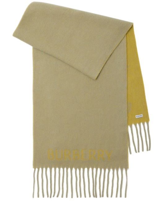 Burberry EKD reversible fringed scarf