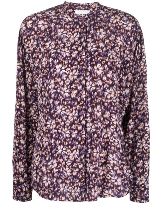 marant étoile Catchell floral-print shirt