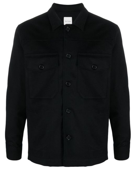 Paul Smith buttoned wool-blend shirt jacket