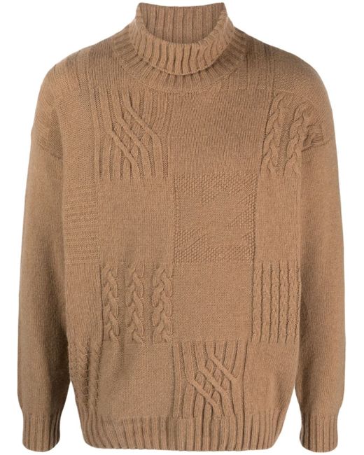 Canali roll-neck knitted jumper
