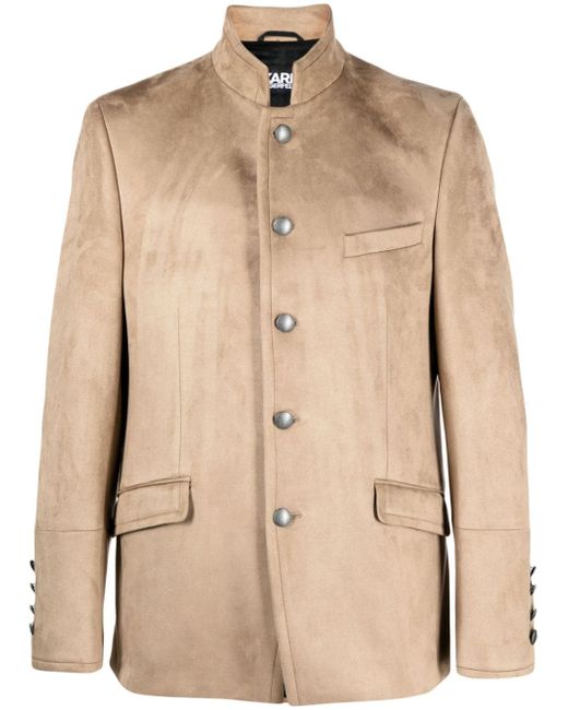 Karl Lagerfeld Glory faux-suede jacket