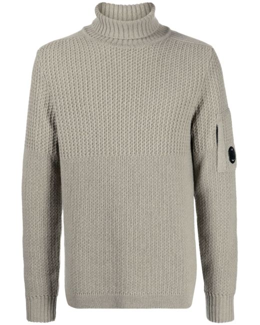 CP Company Lens-detail roll-neck jumper