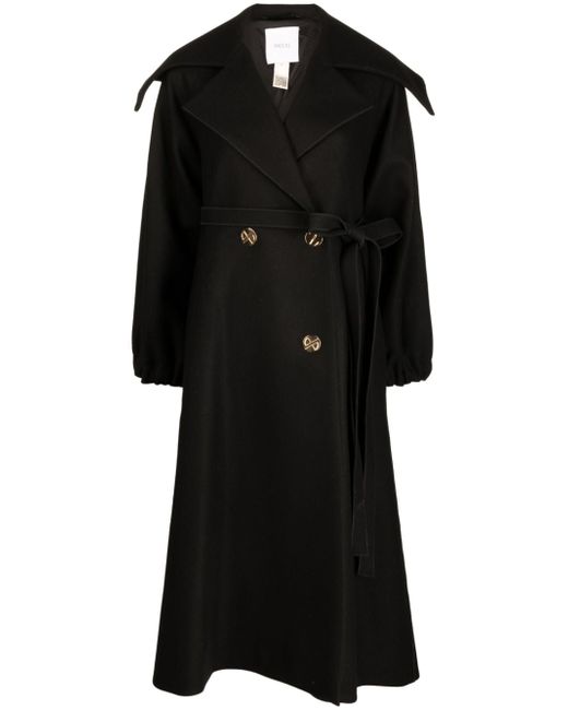 Patou double-breasted belted coat