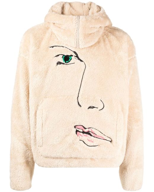 KidSuper embroidered-motif fleece hoodie
