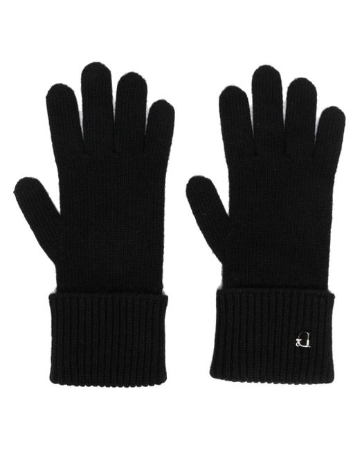 Dsquared2 logo-charm knitted gloves