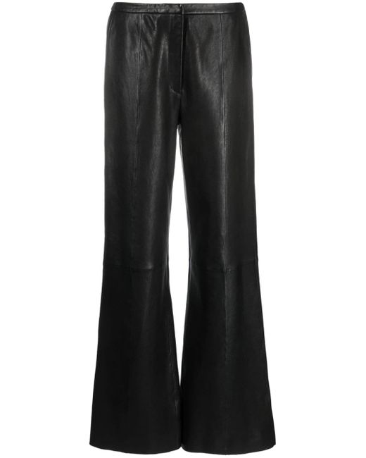 Forte-Forte mid-rise flared trousers