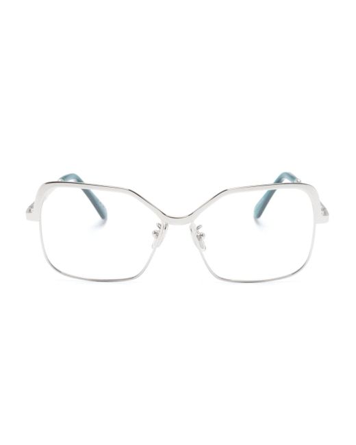 Marni Eyewear logo-debossed square-frame glasses