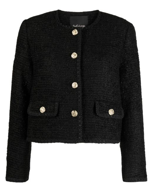 tout a coup embellished button-up jacket