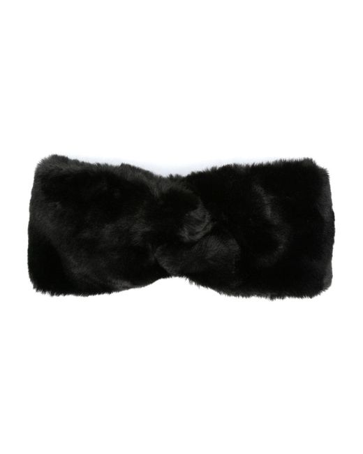 Ugg logo-patch faux-fur headband