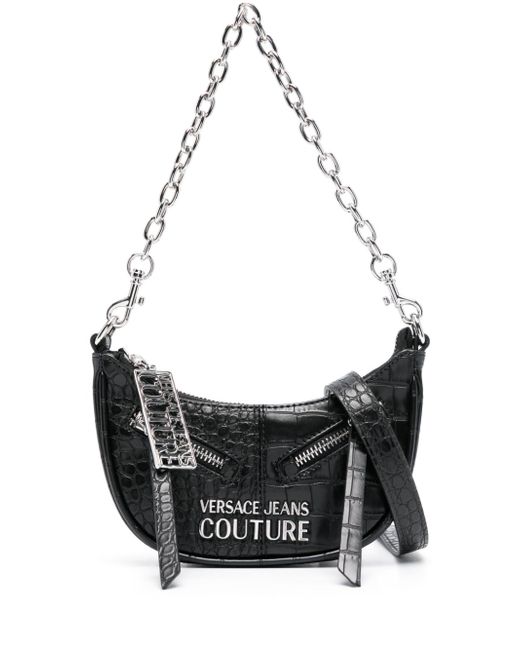 Versace Jeans Couture crocodile-embossed shoulder bag