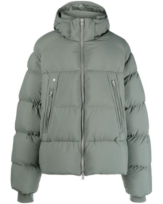 Y-3 quilted hooded jacket