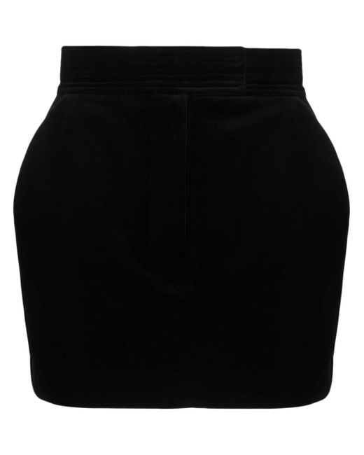 Alex Perry high-waisted velvet miniskirt