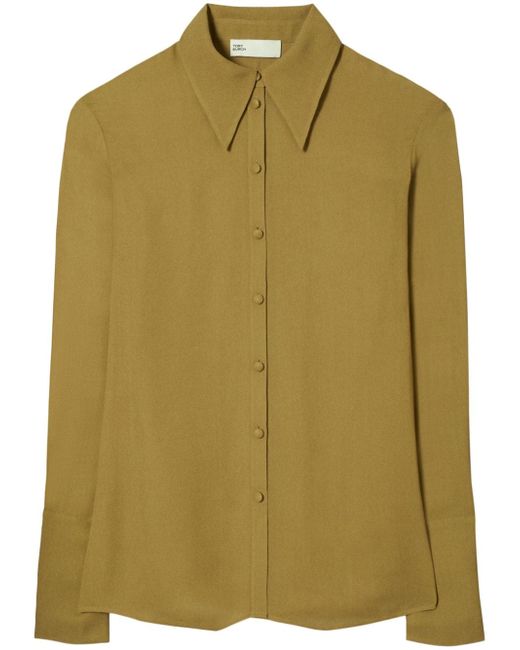 Tory Burch straight-point collar button-down shirt