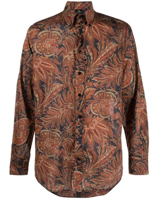 Etro botanical-patterned shirt