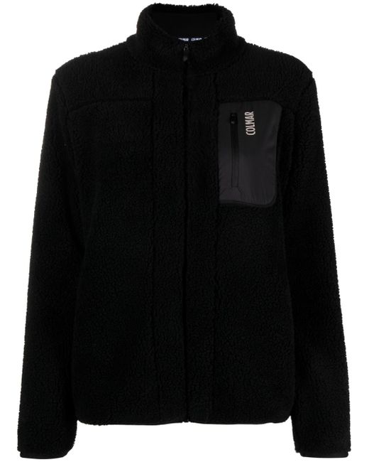 Colmar fleece-texture zip-up jacket